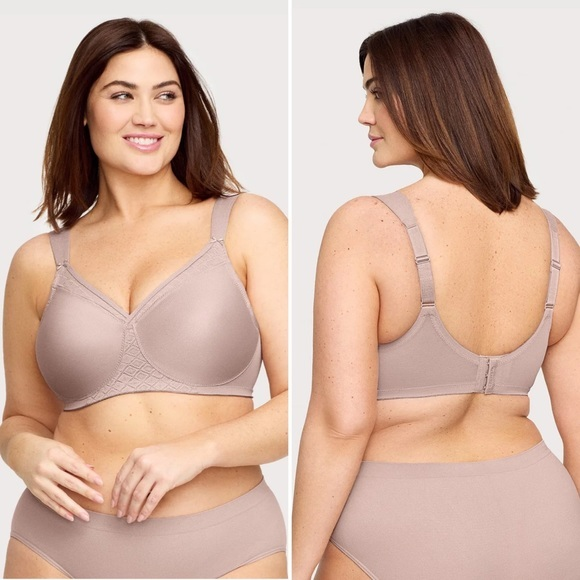 Glamorise MagicLift Seamless Support‎ T-Shirt Bra Taupe 42D - Picture 1 of 17